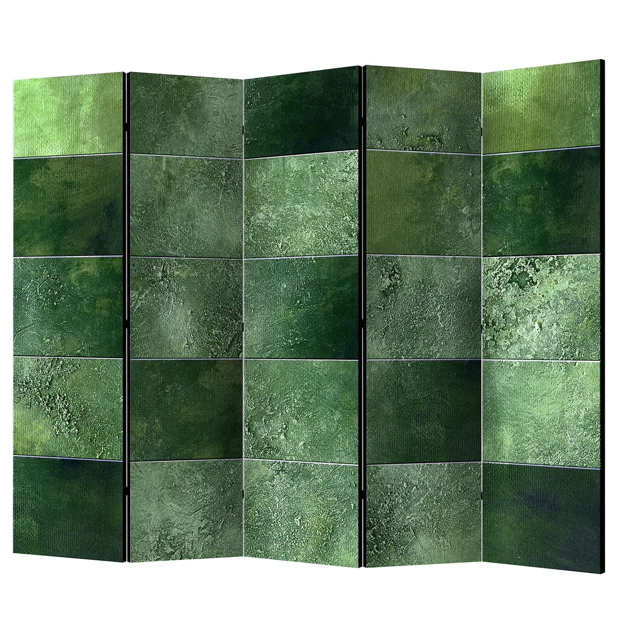 Paravent Green Puzzle Fleece Grün | Grün