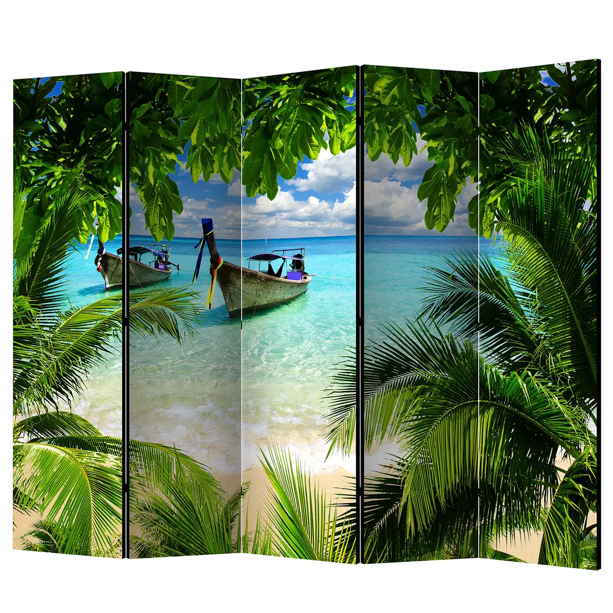 Paravent Tropical Paradise | Mehrfarbig