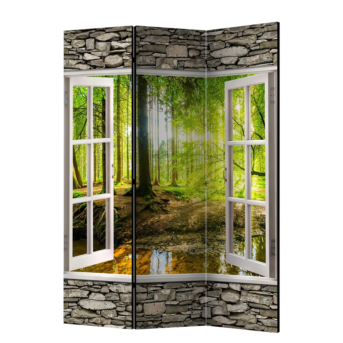 Paravent Morning Forest | Braun