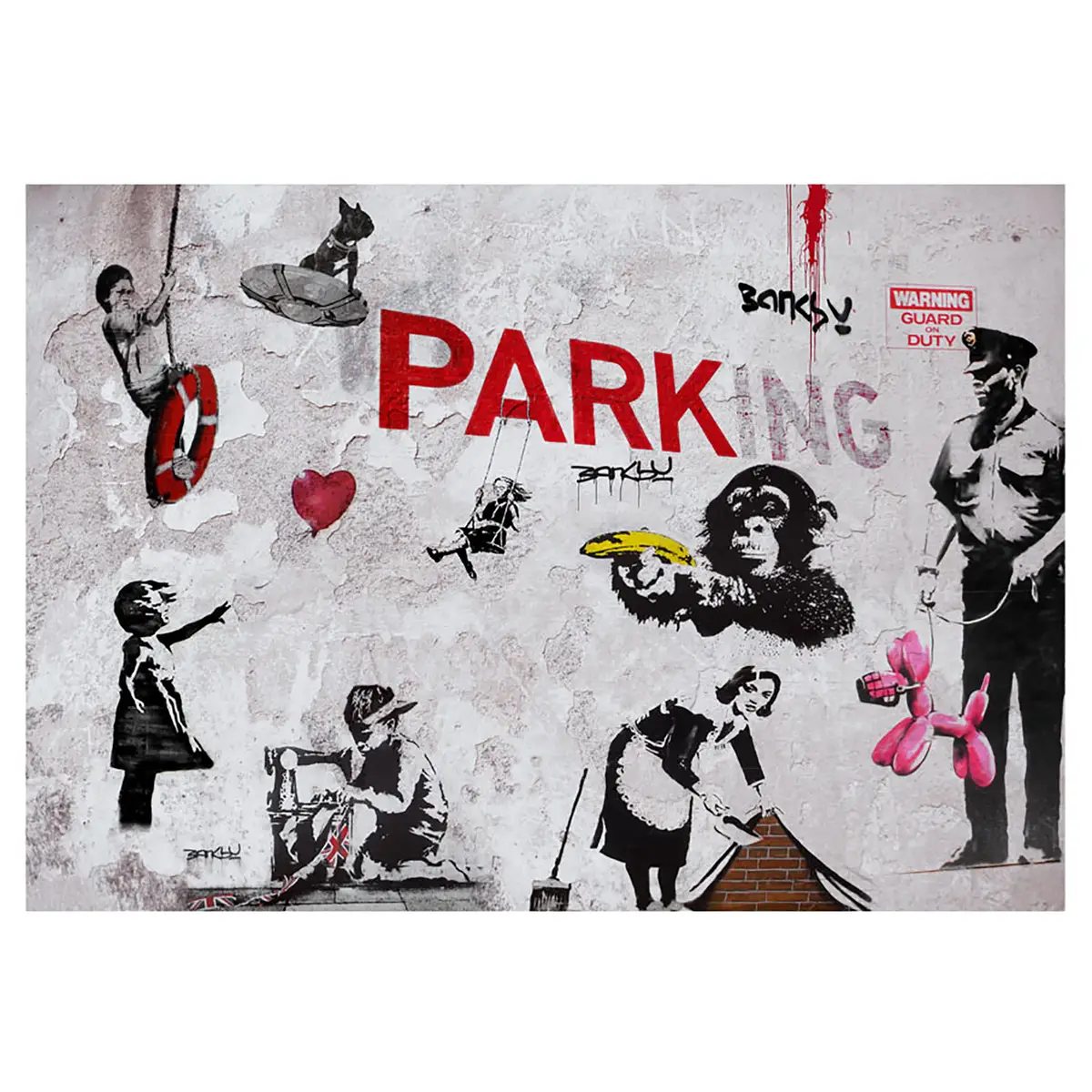 Vlies Fototapete Banksy Diversity | Mehrfarbig