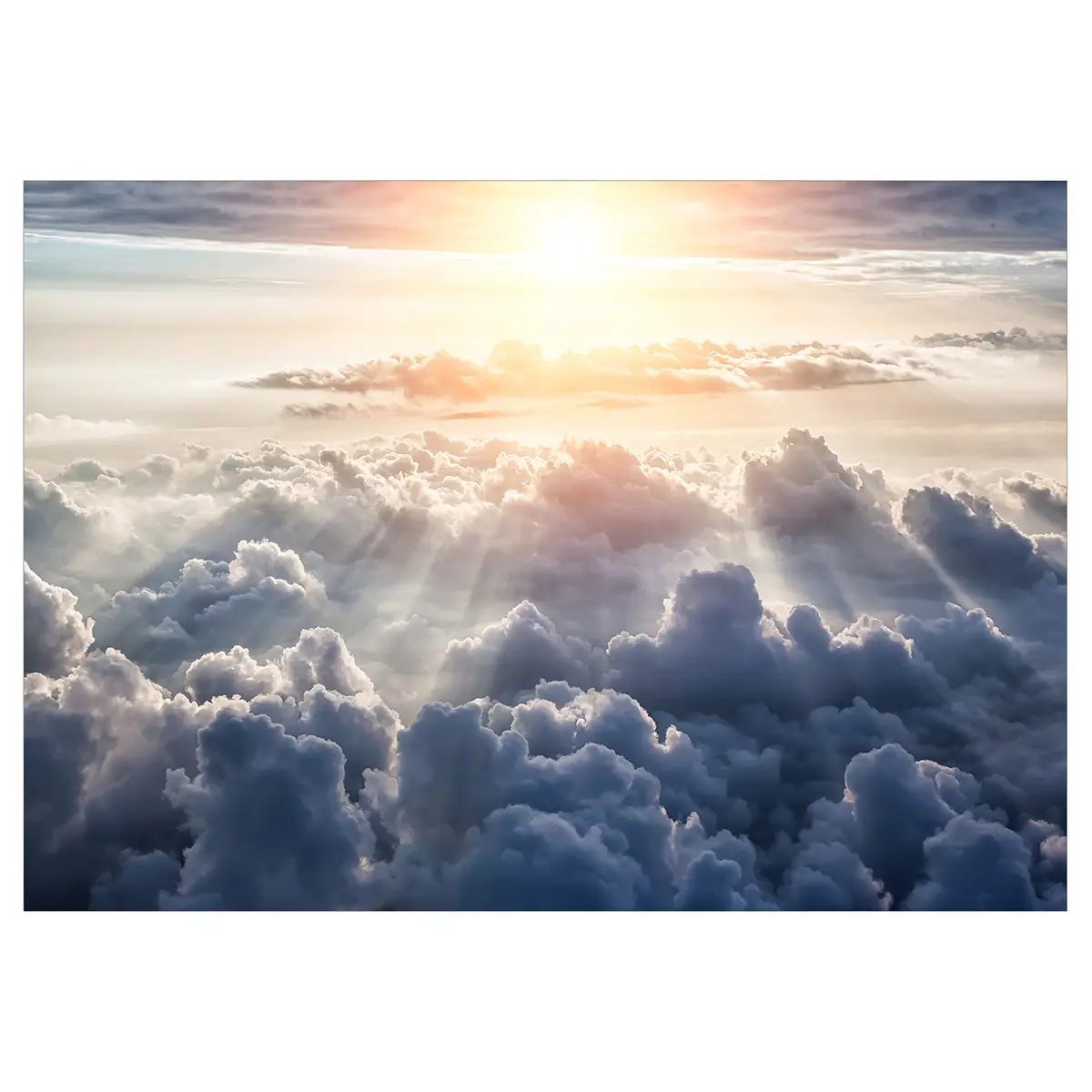 Vlies Fototapete Walk in the Clouds | Grau