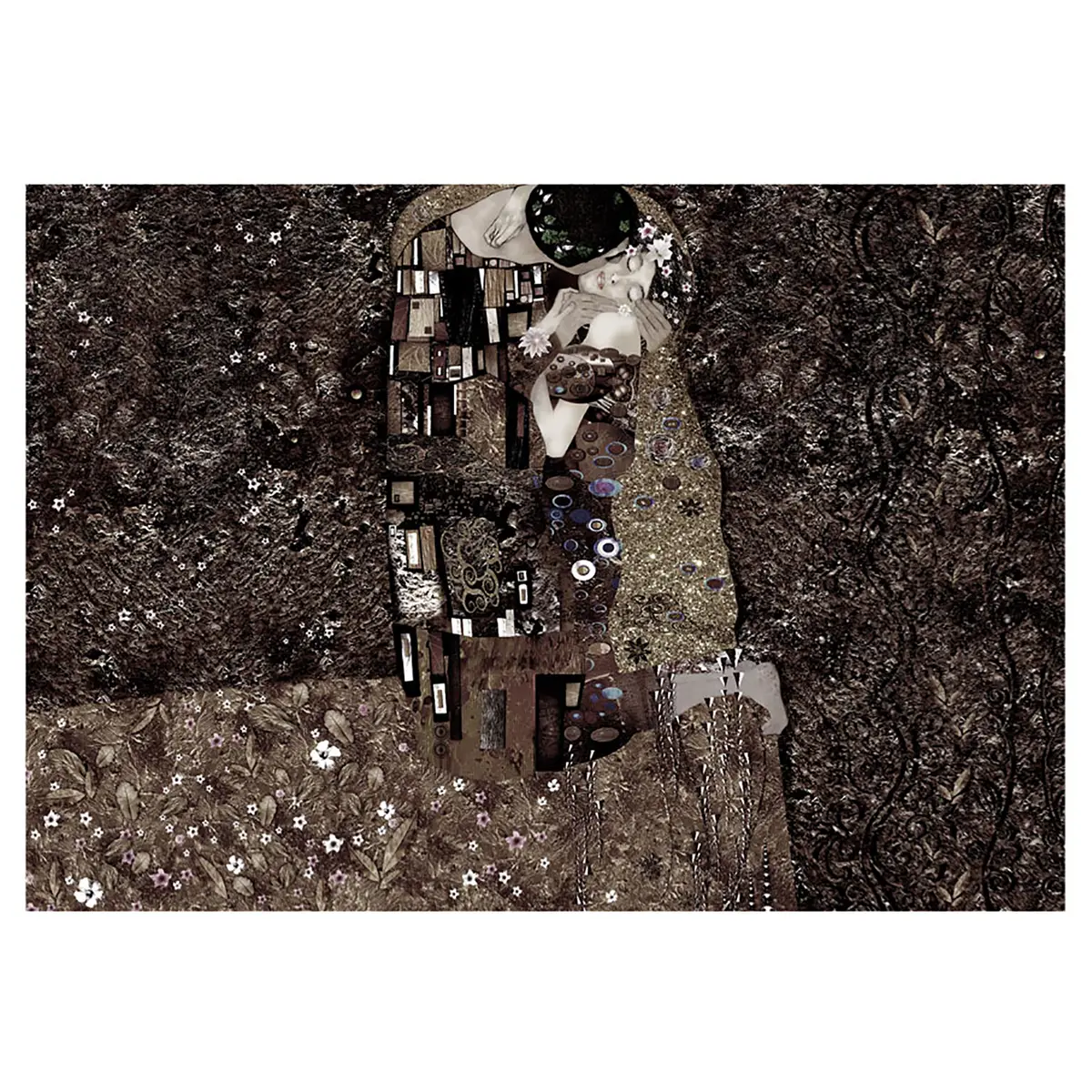 Fototapete Klimt Recalling Tenderness | Braun