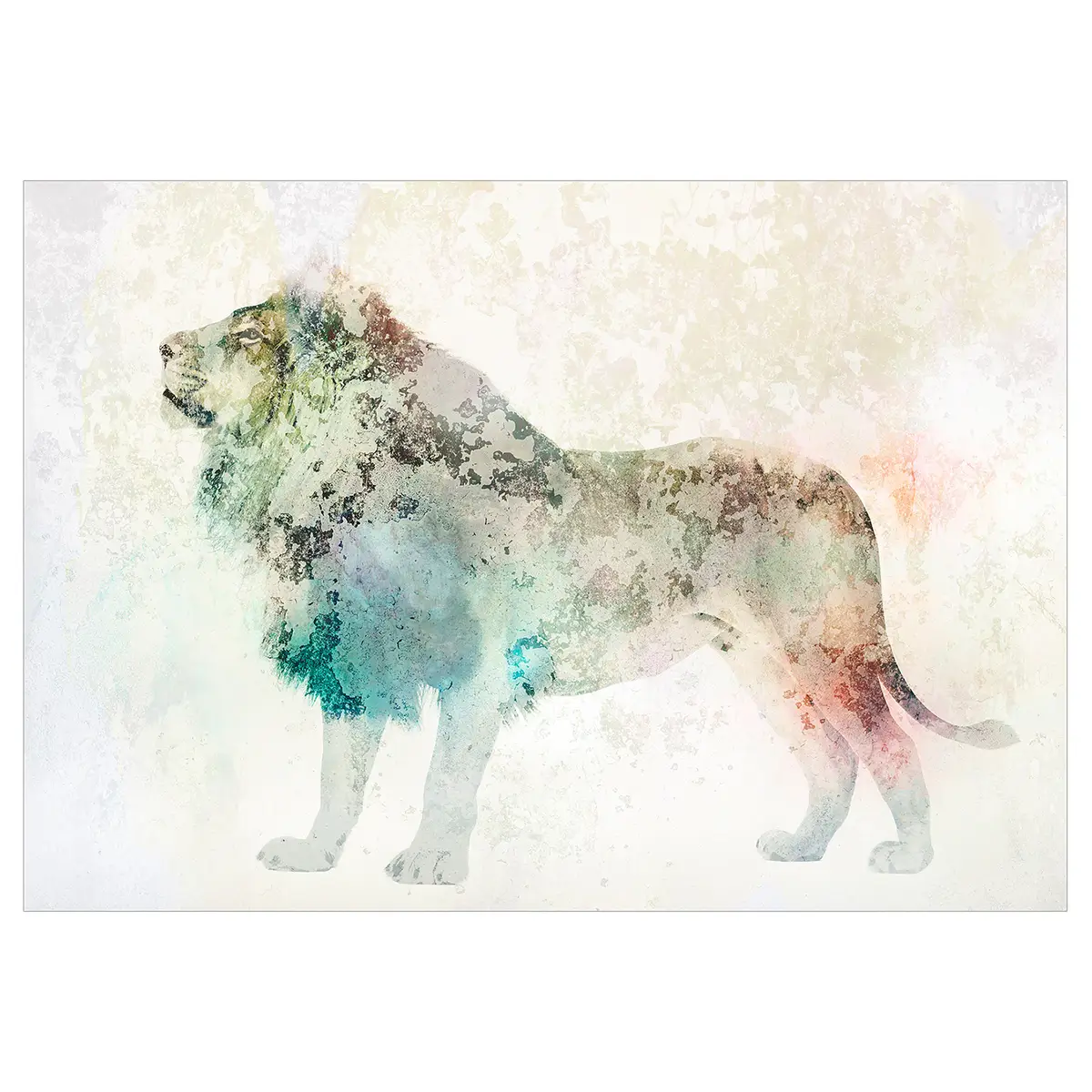 Vlies Fototapete Colourful King | Mehrfarbig