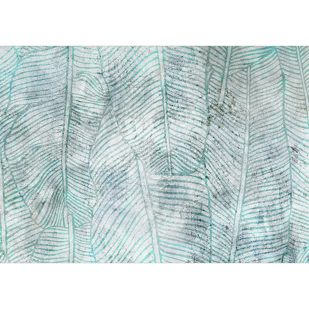 Vlies Fototapete Banana Openwork | Blau