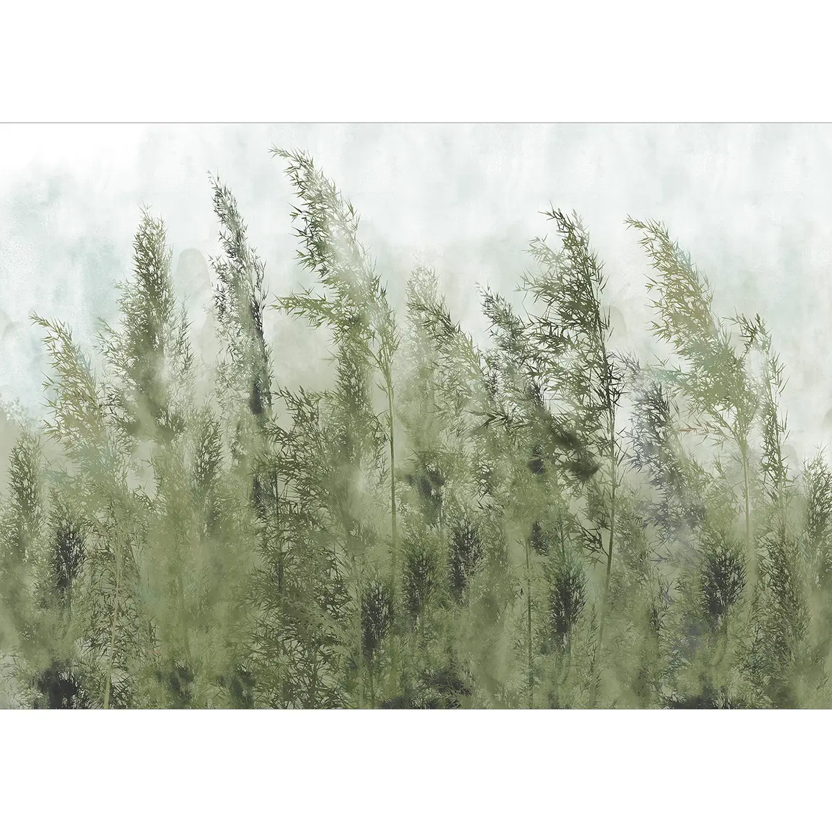 Vlies Fototapete Tall Grasses | Grün
