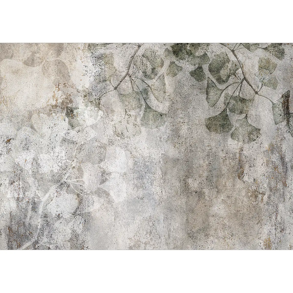 Vlies Fototapete Jurassic Ginkgo | Grau
