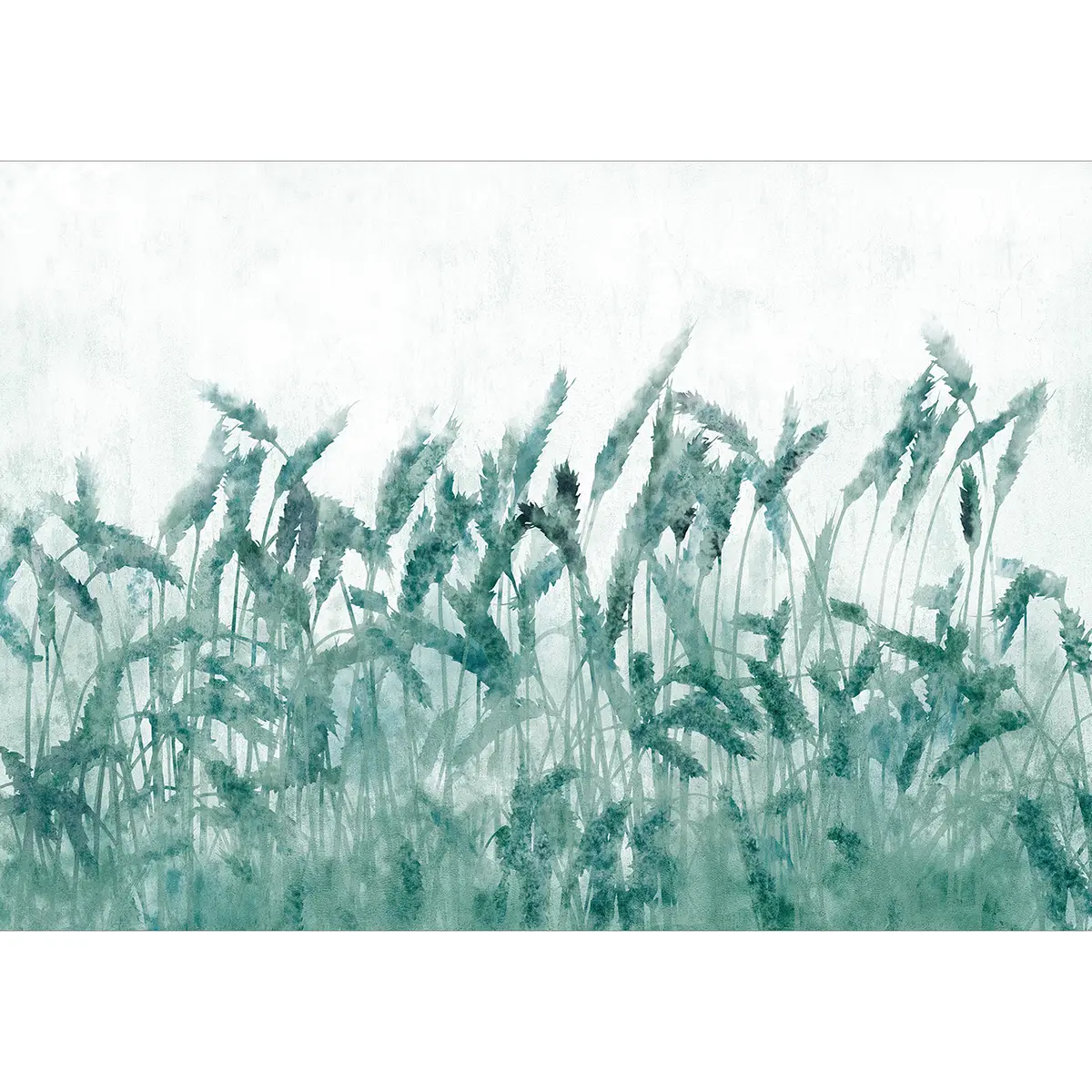 Vlies Fototapete Blue Ears of Wheat | Blau