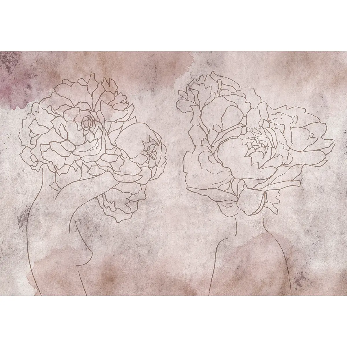 Vlies Fototapete Flowery Wardrobe | Pink