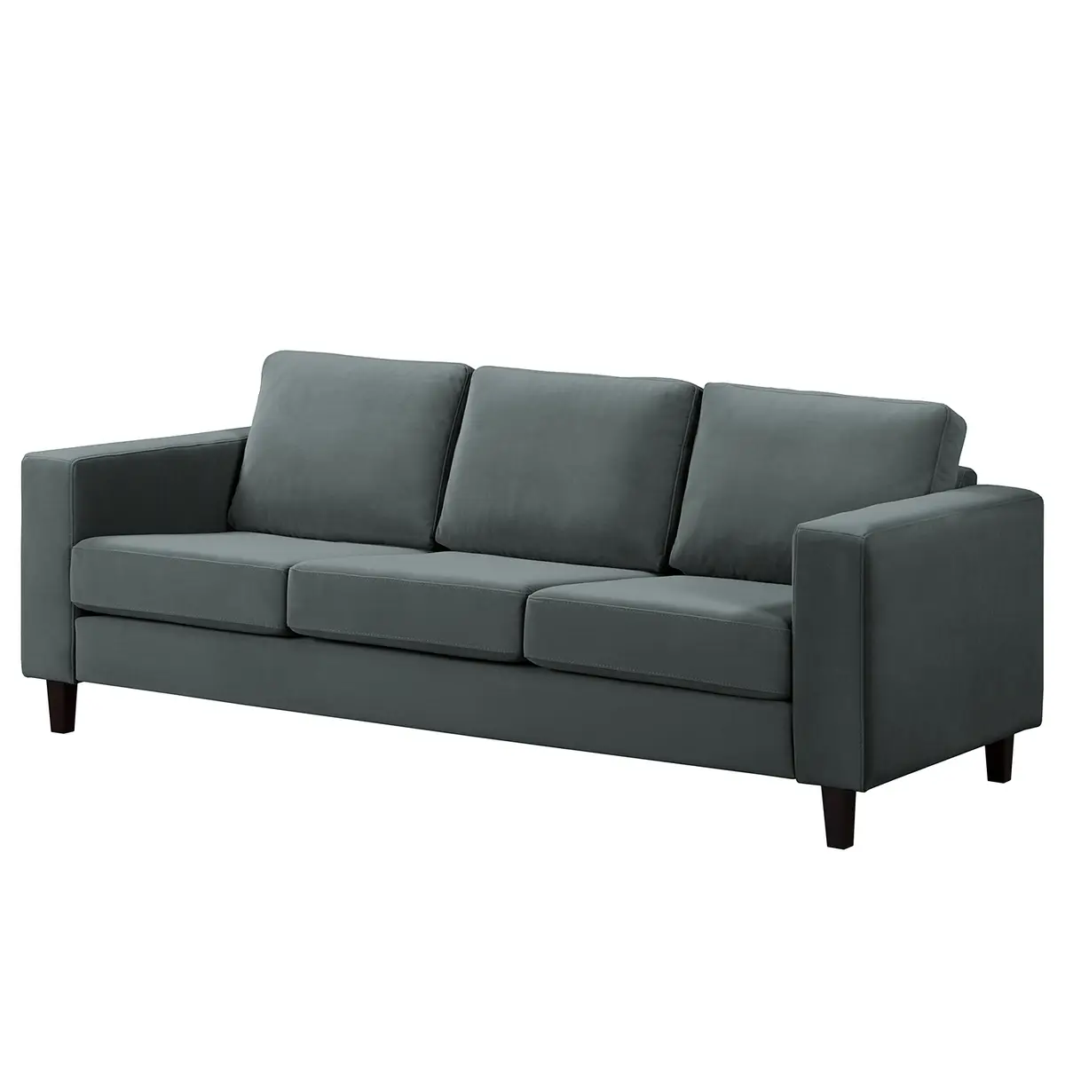 3-Sitzer Sofa Grau Samt Vaia | Grau