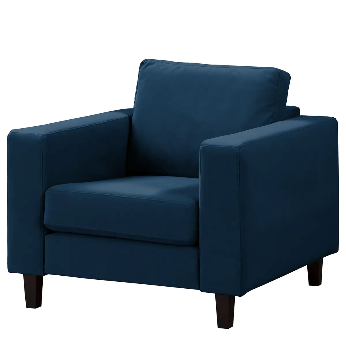 Sessel Blau Samt Vaia | Blau