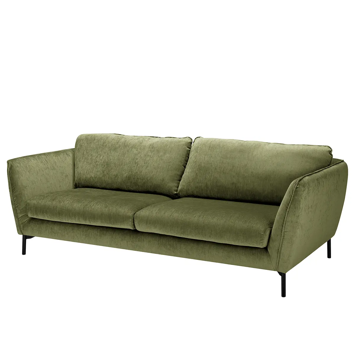 Sofa Portis 3-Sitzer Grün Chenille Elyon | Grün