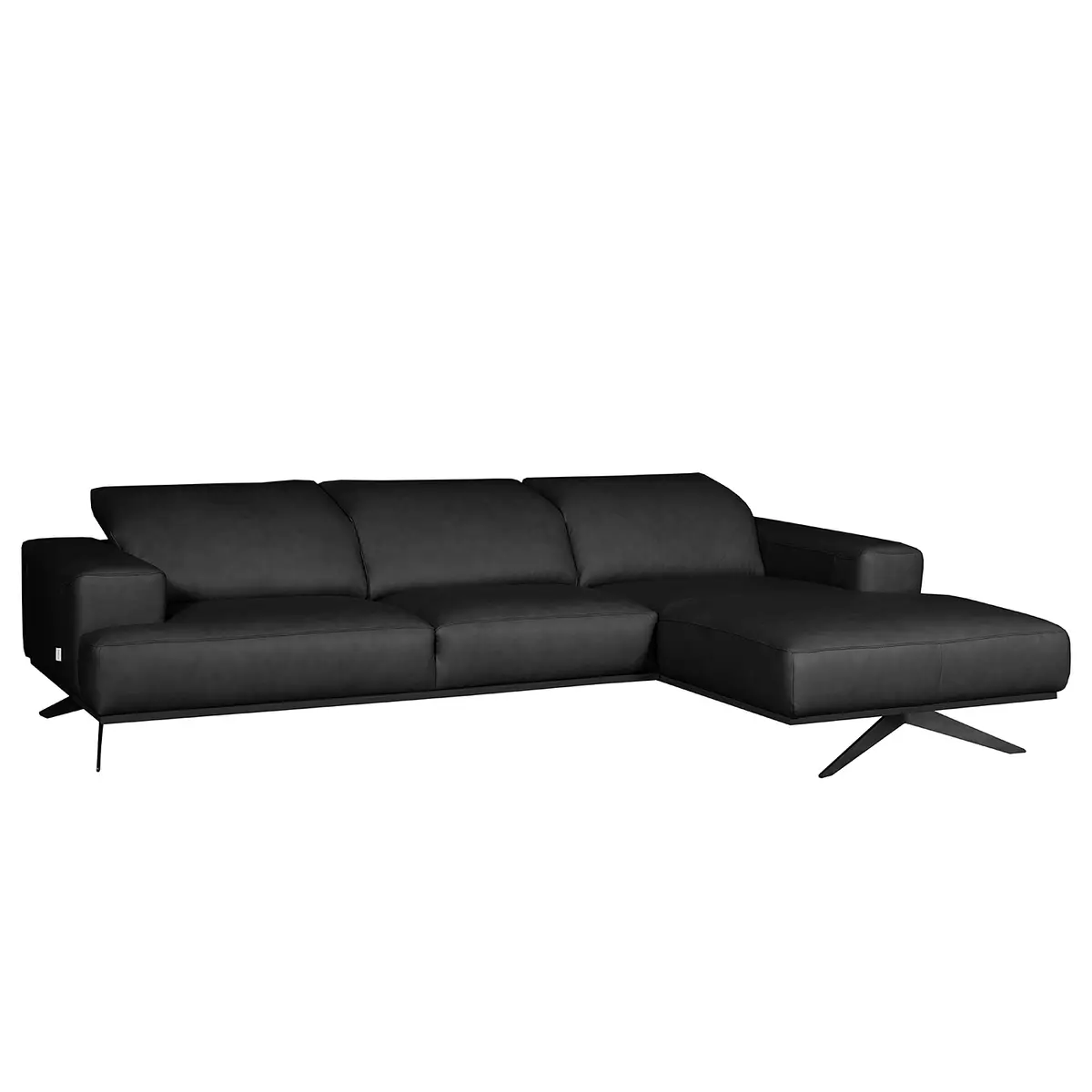 Ecksofa Nadra | Schwarz