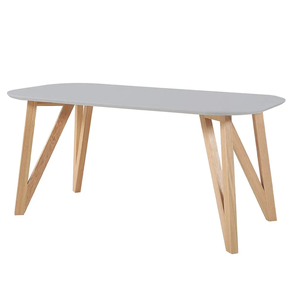 Esstisch Champlost 200cm Grau/Hellgrau/Eiche | Grau