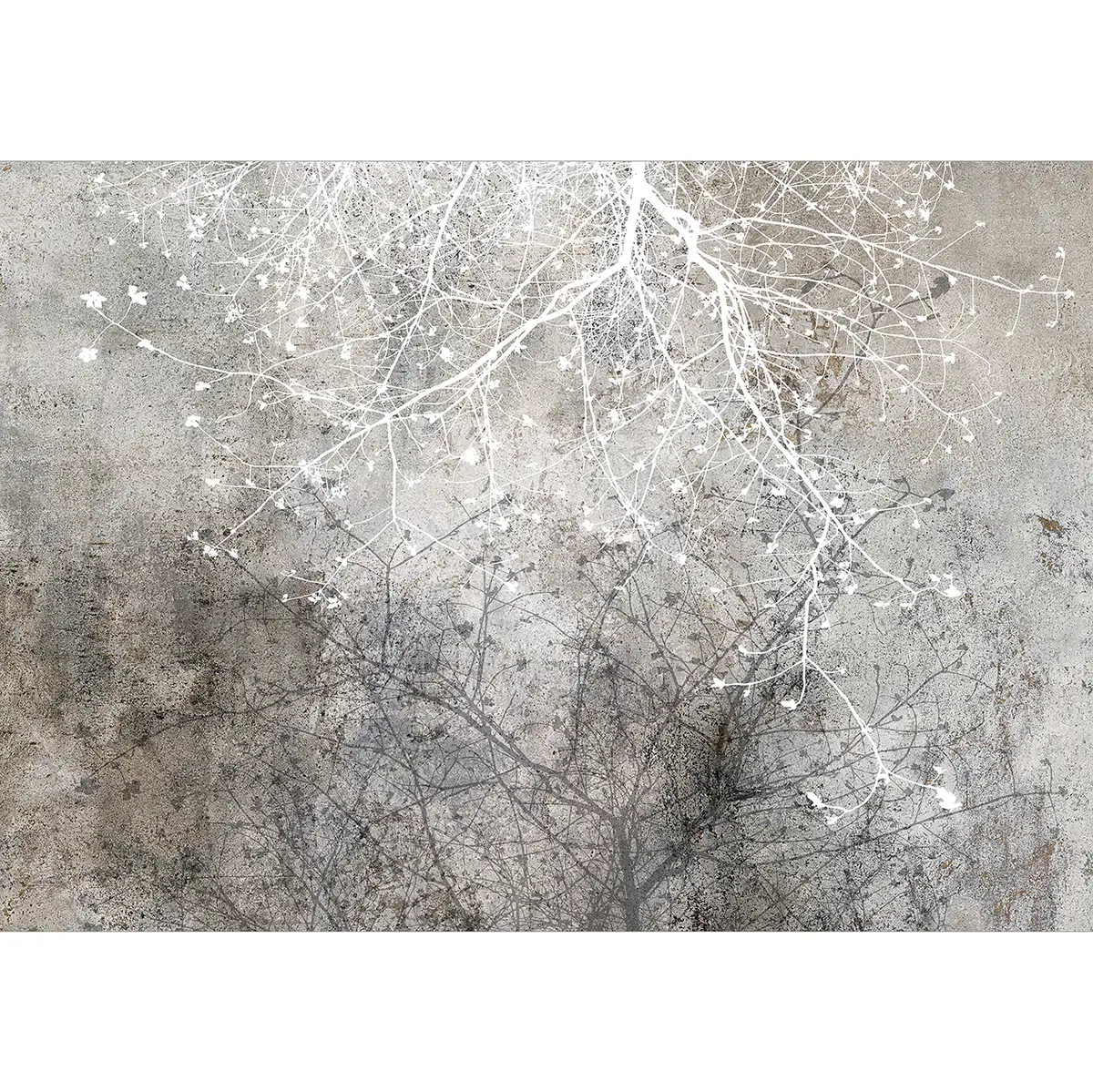 Fototapete Clear Branching | Grau