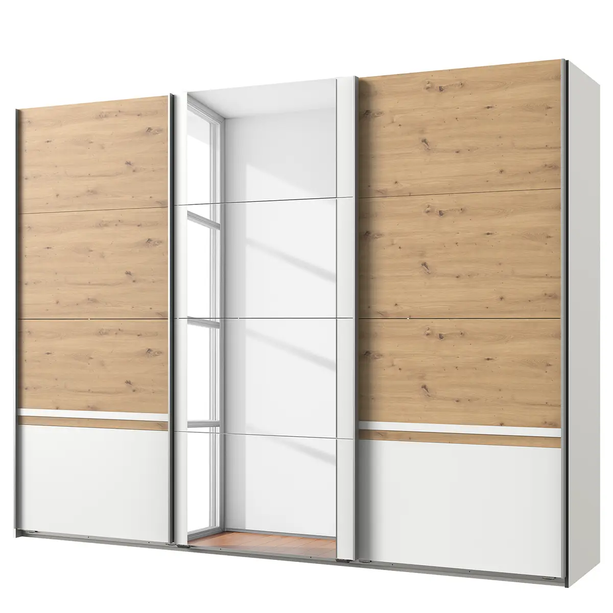 Schwebetürenschrank Gibraltar | Weiß
