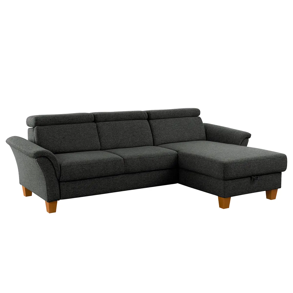 Ecksofa Estufa Grau Flachgewebe Amra | Grau