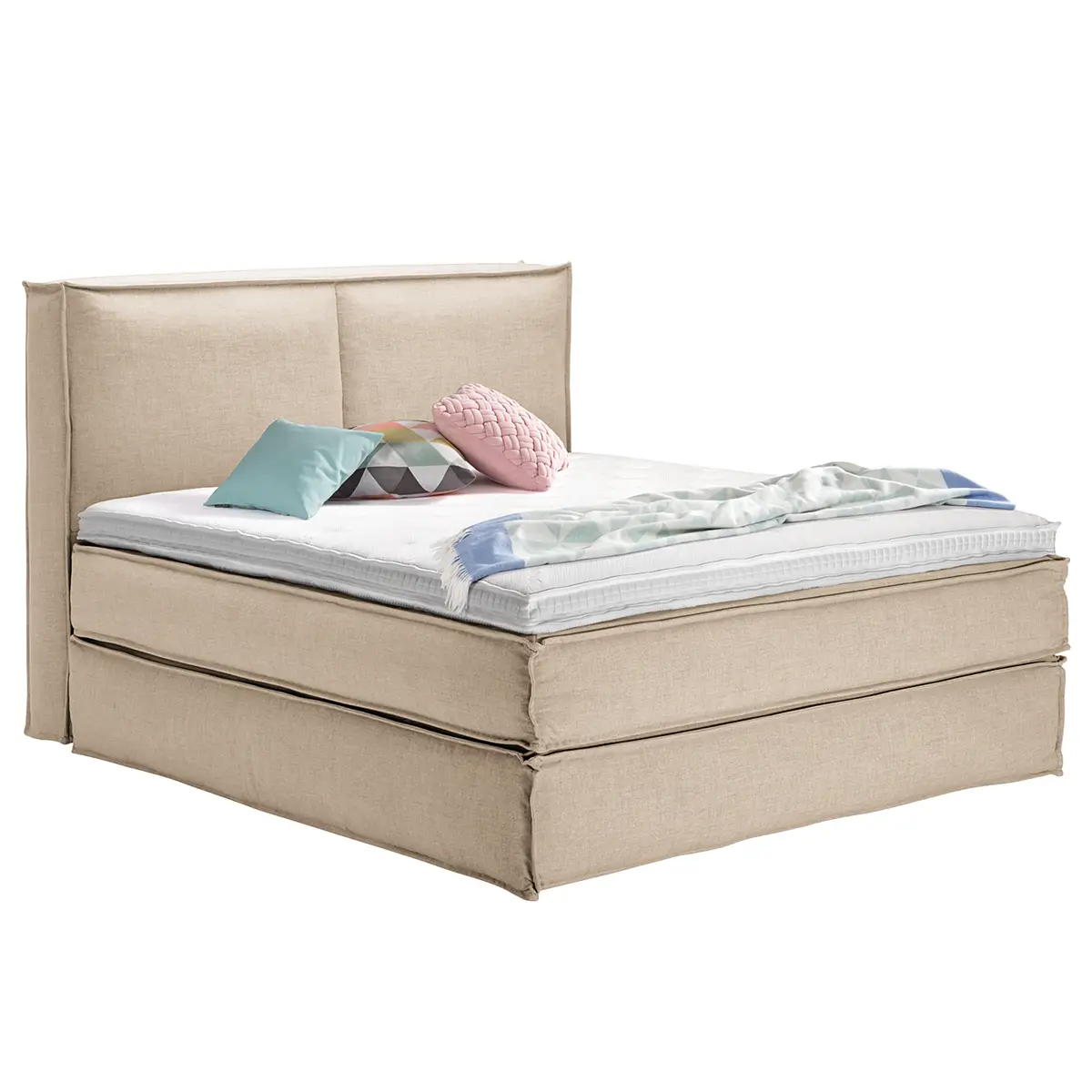 Premium Boxspringbett | Beige