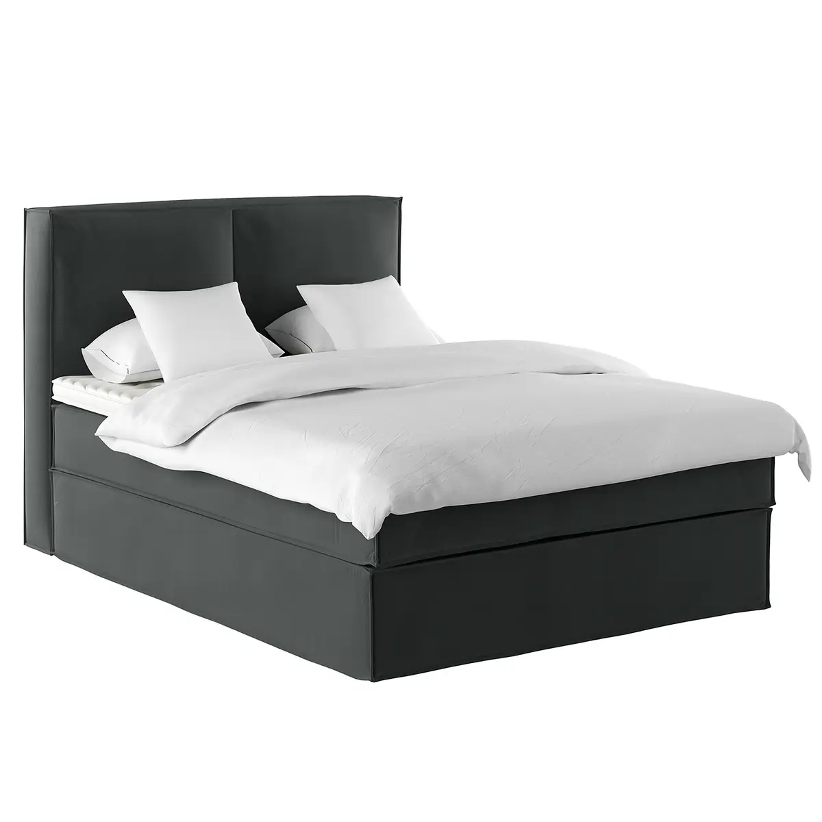 Premium Boxspringbett Vaia | Schwarz