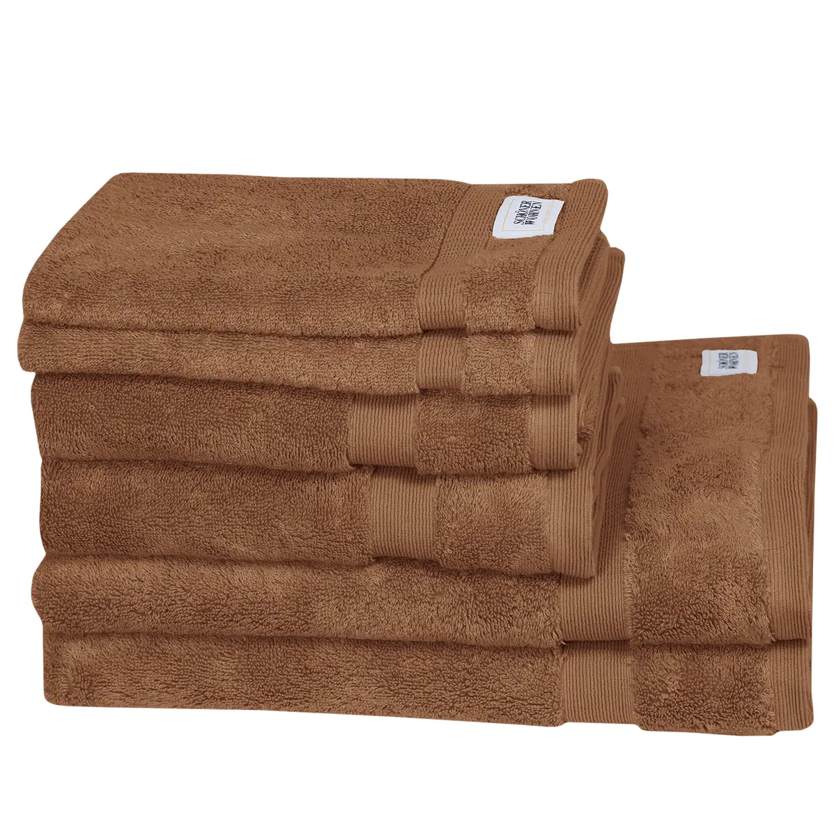 Handtuchset Cuddly II 6-teilig | Braun