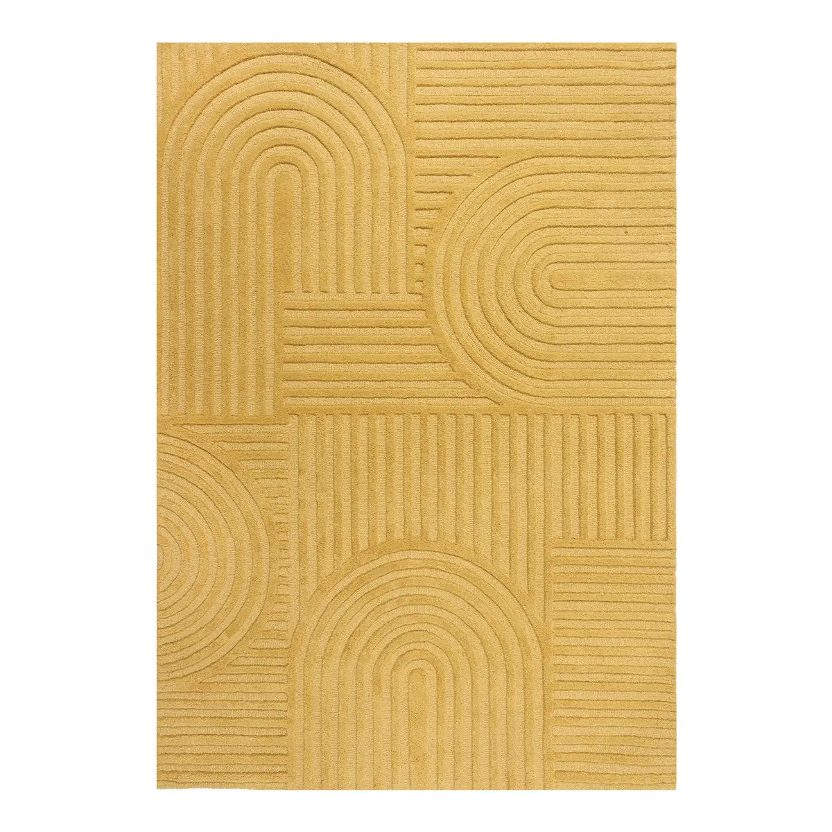Wollteppich Zen Garden | Gelb