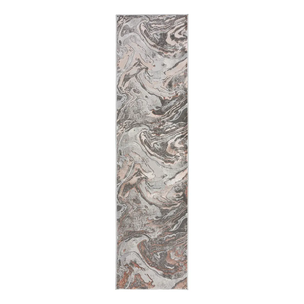 Läufer Marbled 80 x 300cm Pink/Rosa | Rosa