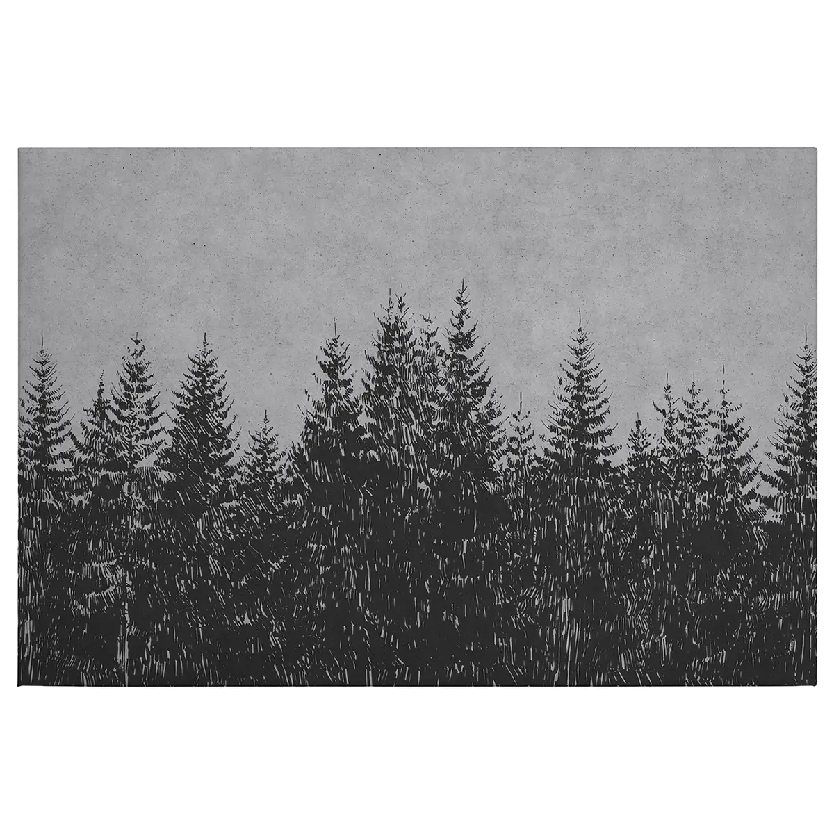 Leinwandbild Black Forest | Grau