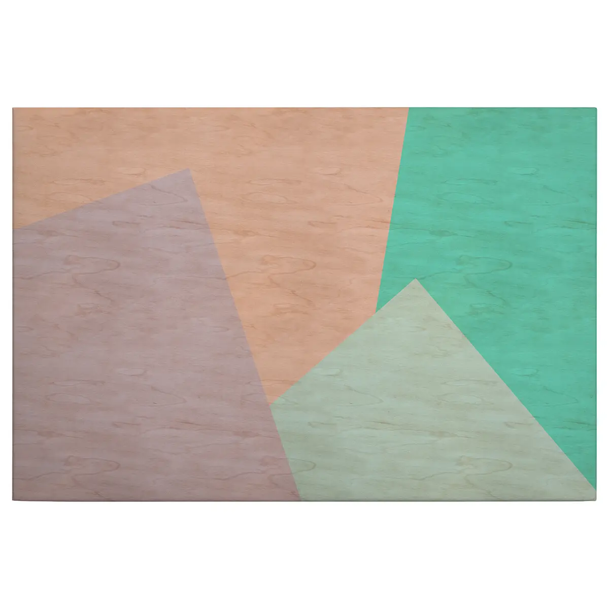Leinwandbild Inlay | Mehrfarbig