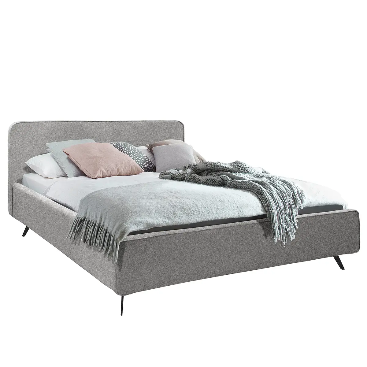 Polsterbett KARELIA 200 x 200cm | Grau