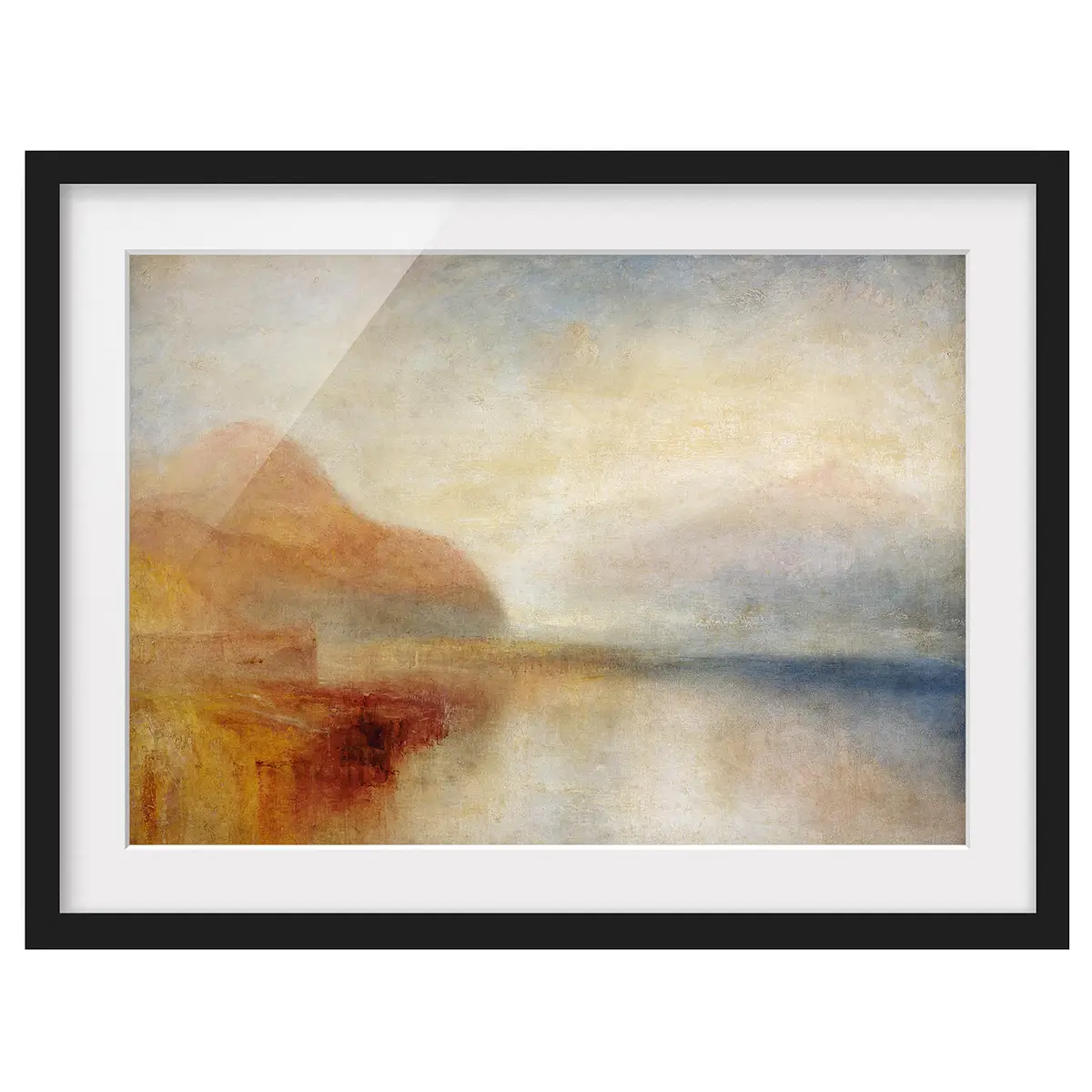 William Turner Monte Rosa II Kunstdruck | Mehrfarbig