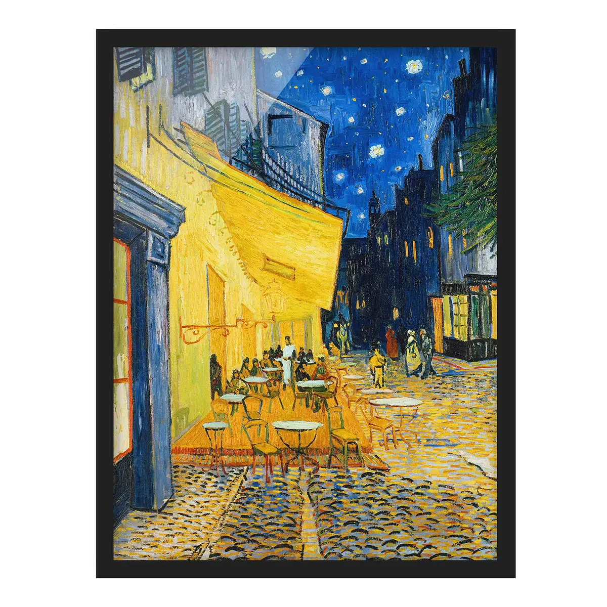 Bild van Gogh Café-Terrasse in Arles | Gelb