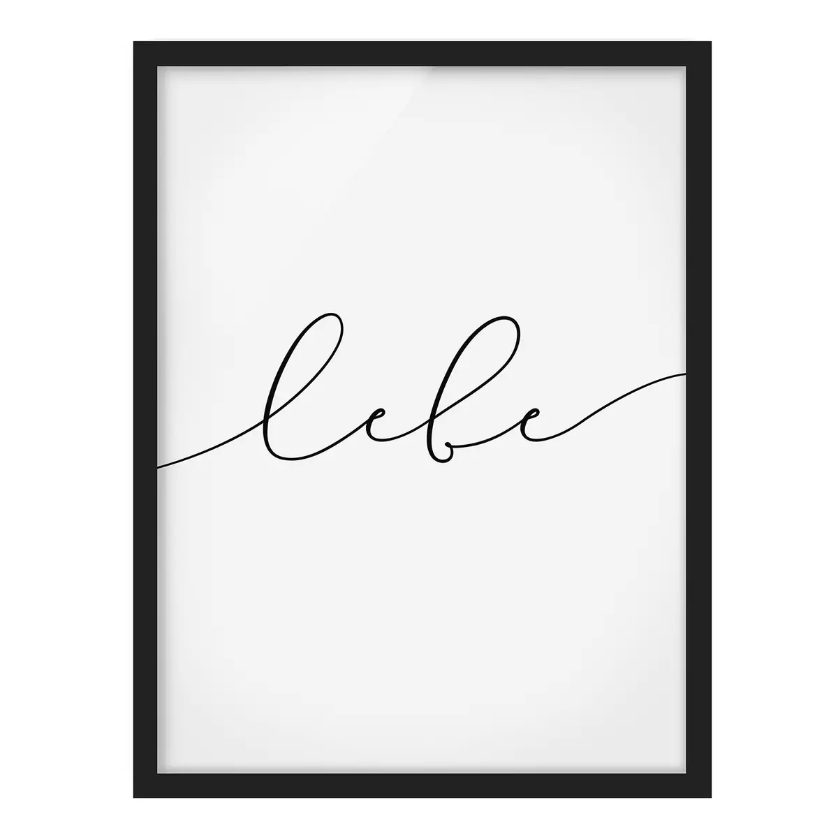 Bild Lebe Kalligraphie | Weiß