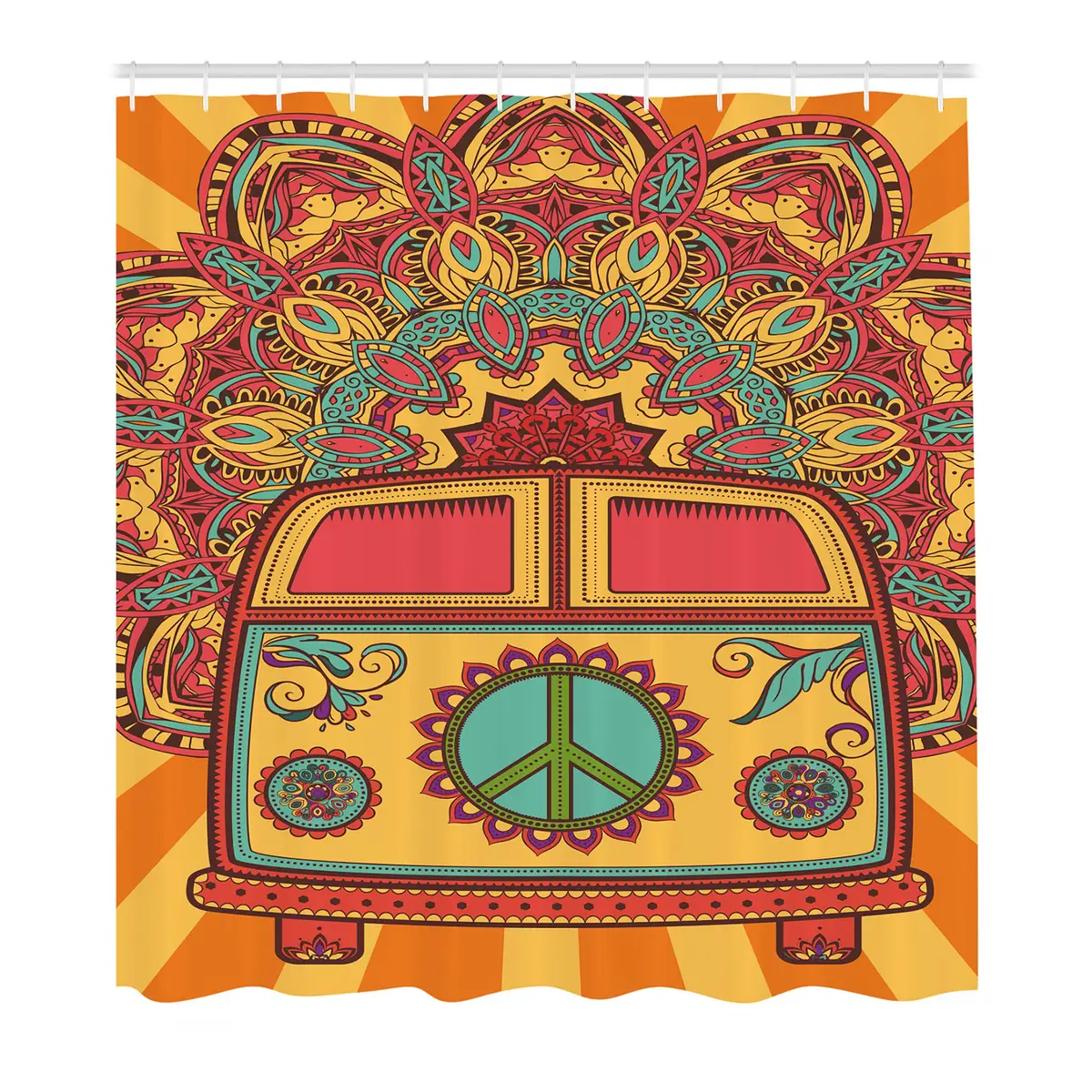 Duschvorhang Mini Van | Orange