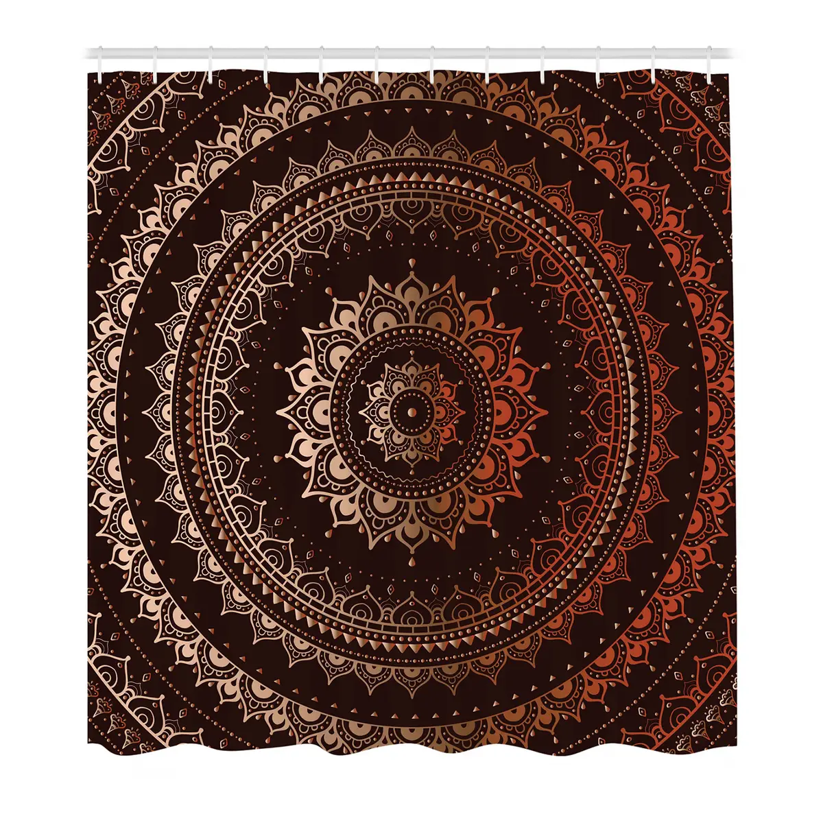 Duschvorhang Universum Webstoff Braun 175 x 240cm | Braun