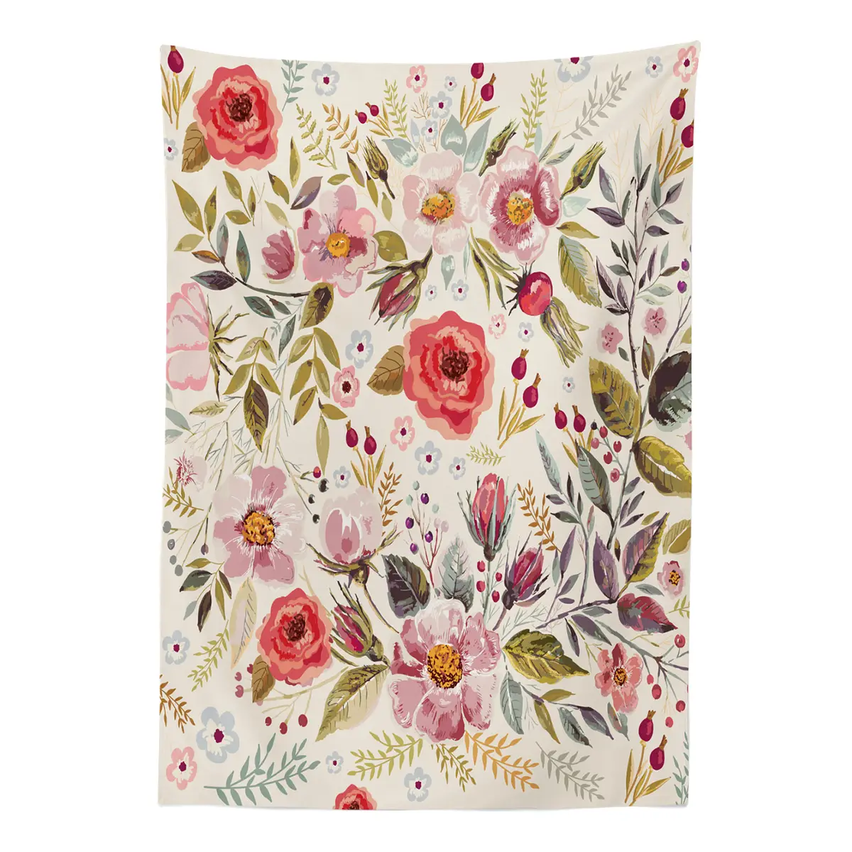 Tischdecke Abstrakte Blumen 140 x 200cm Multicolor | Mehrfarbig