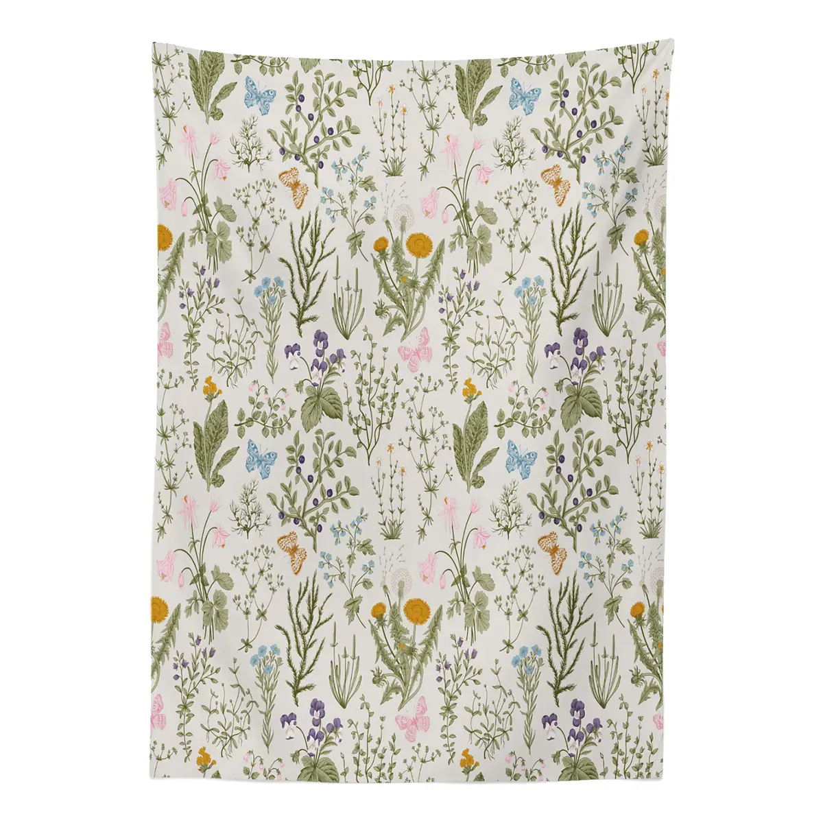 Tischdecke Vintage Garden Plants 140 x 170cm Multicolor | Mehrfarbig