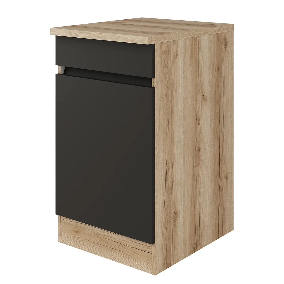 Unterschrank I 50cm Schwarz/Anthrazit | Schwarz