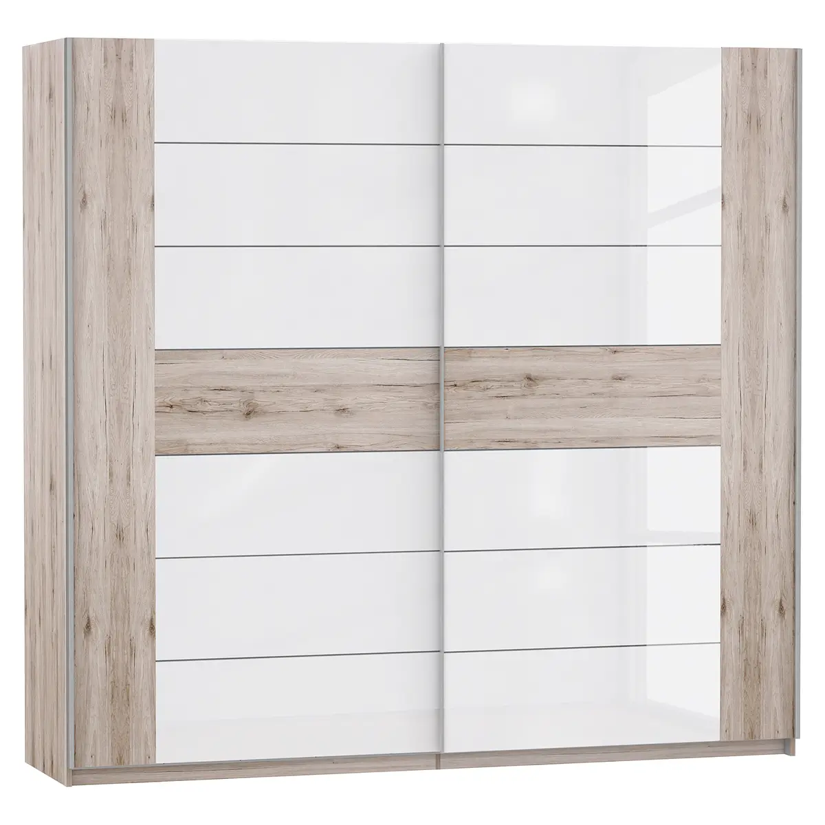 Schwebetürenschrank Rubik 220cm | Braun