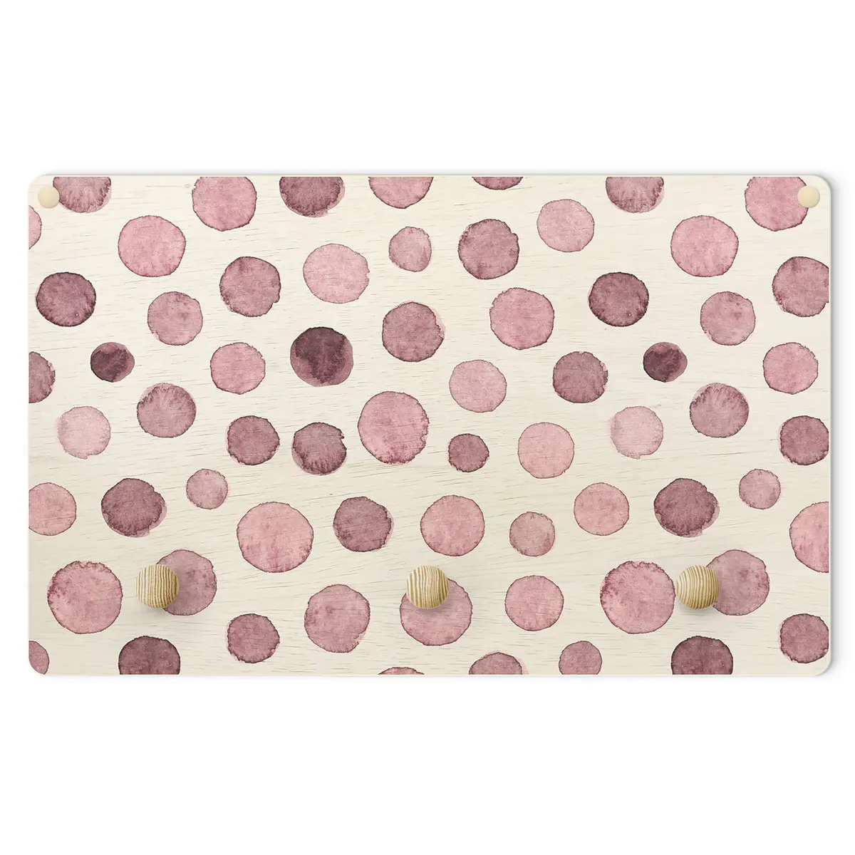 Kindergarderobe Aquarell Blasen | Rosa