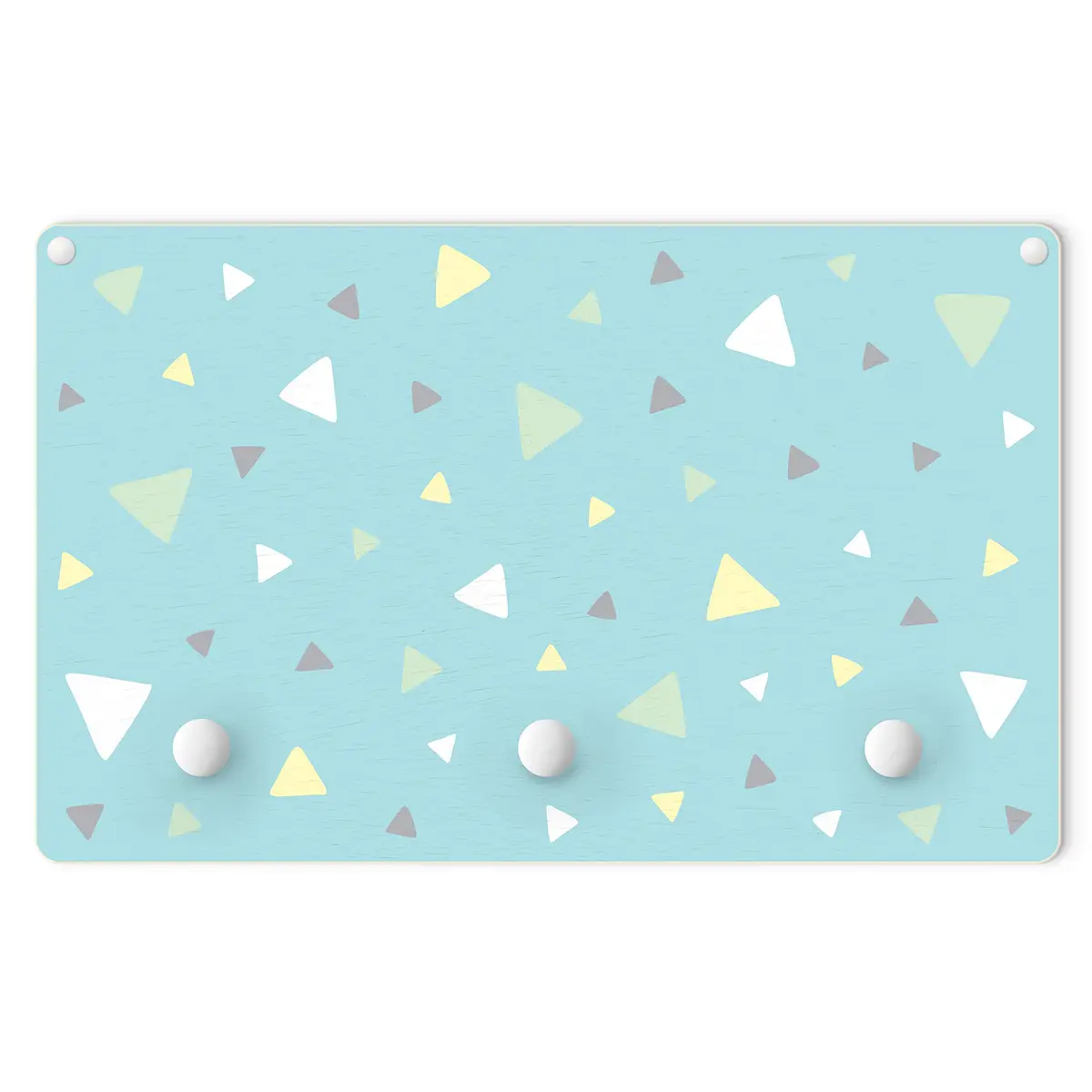 Kindergarderobe Pastelldreiecke | Blau