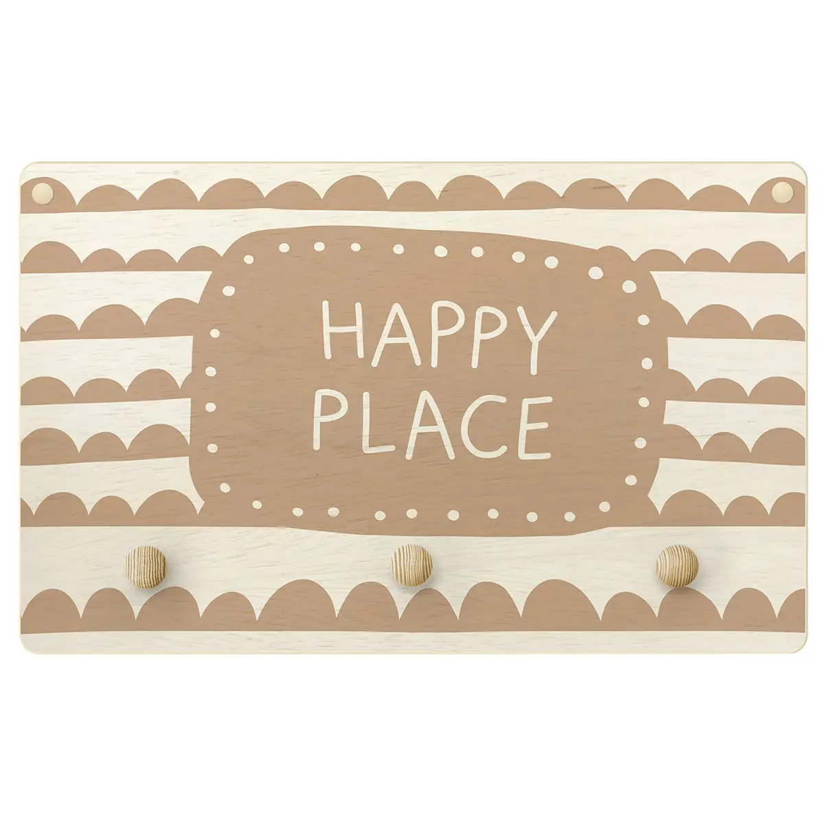 Kindergarderobe Happy Place | Beige