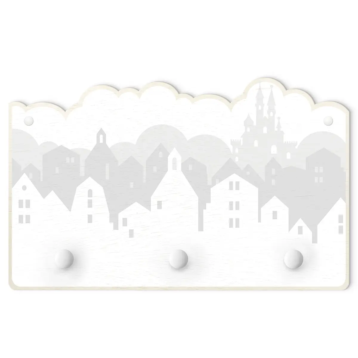 Kindergarderobe Wolkenschloss | Grau