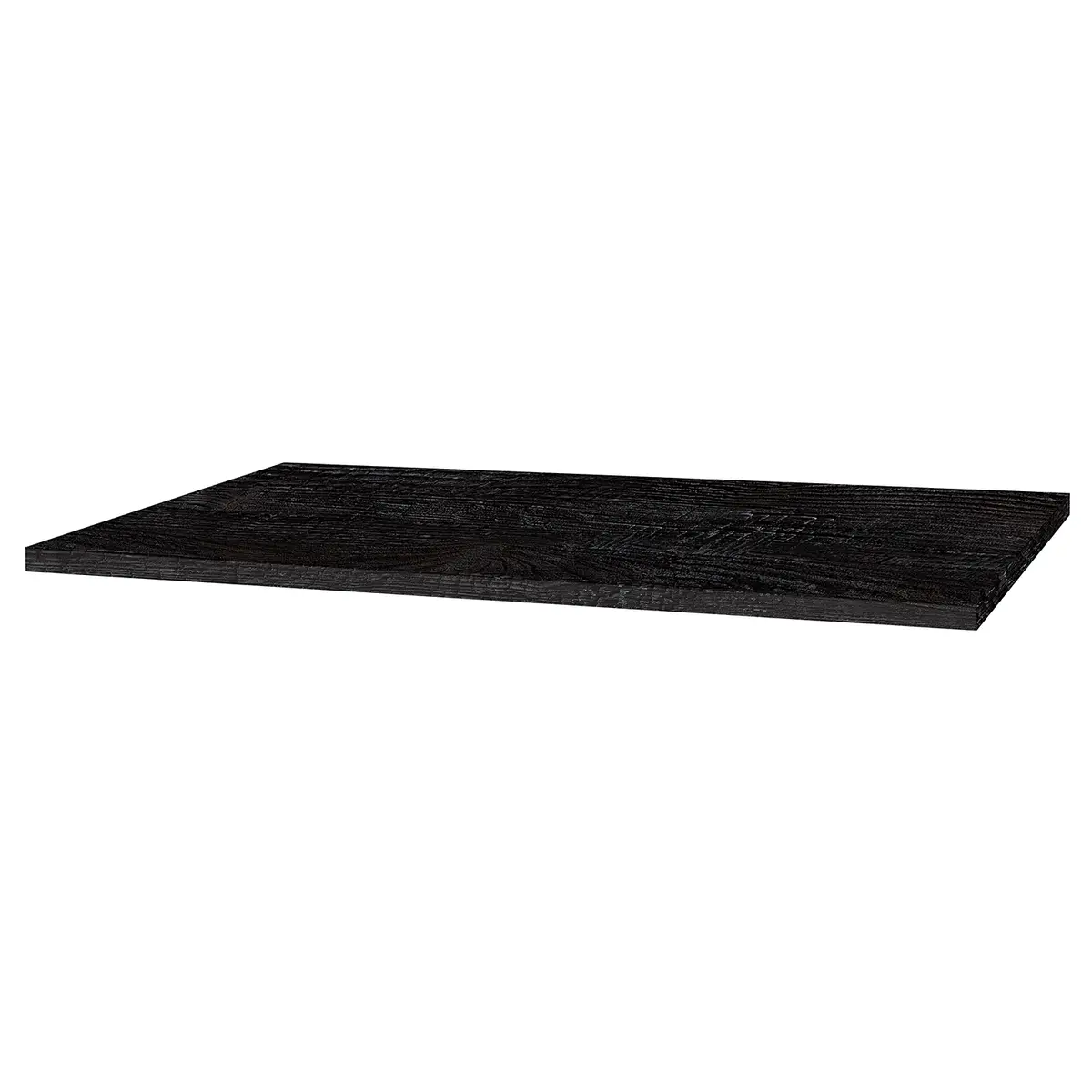 Tischplatte Napo 120cm Schwarz/Esche Schwarz Dekor | Holztöne