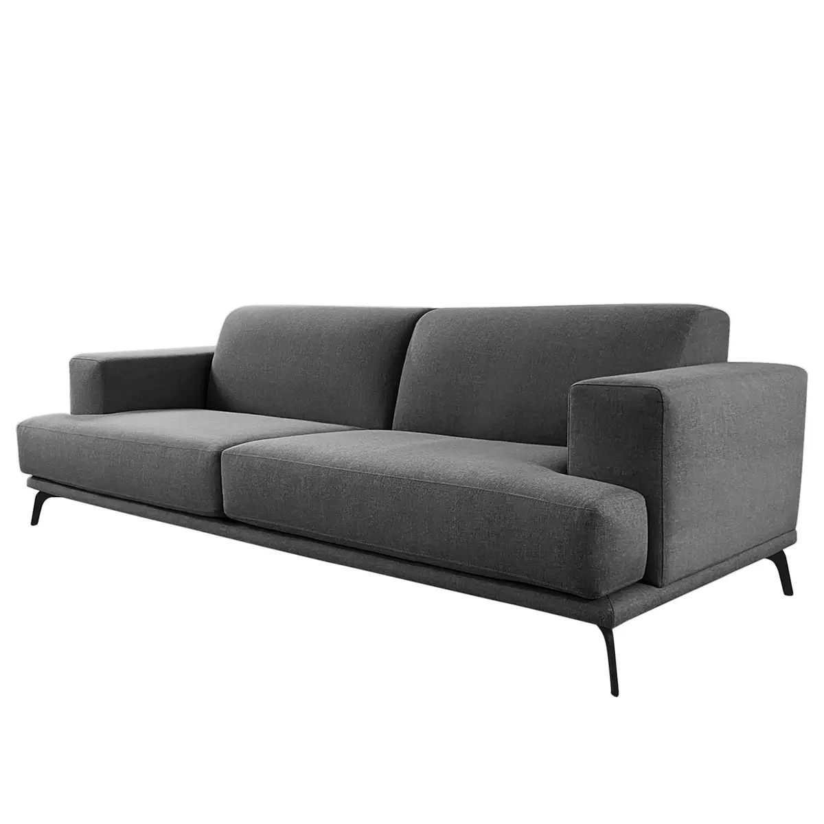 Sofa Asia 3,5-Sitzer Grau Webstoff | Grau