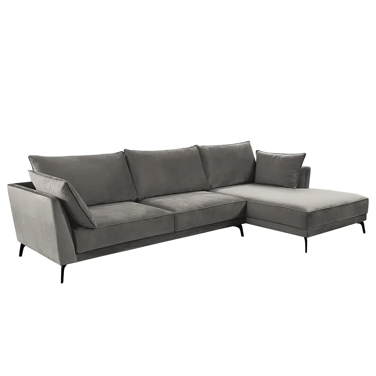 Ecksofa Gobabis | Grau