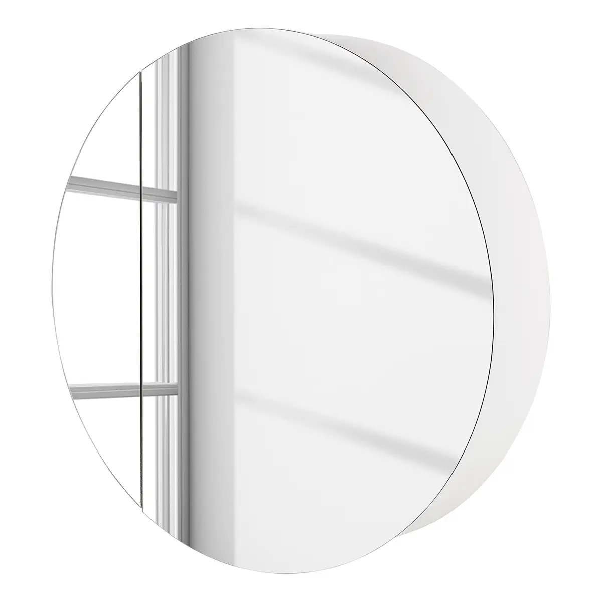 Spiegelschrank rund | Weiß