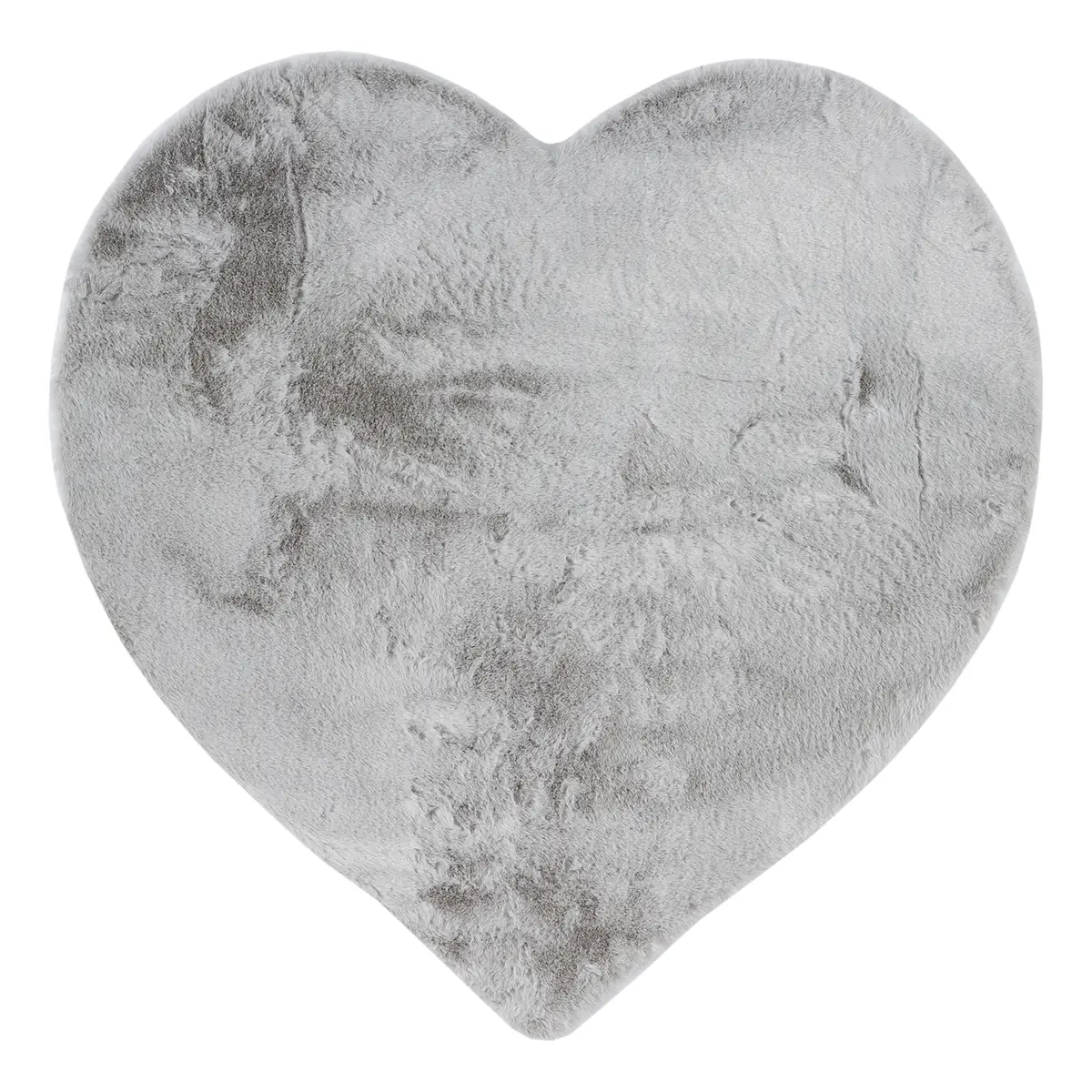 Kurzflorteppich Chiara III Silber/Silber 90 x 90cm Flachgewebe