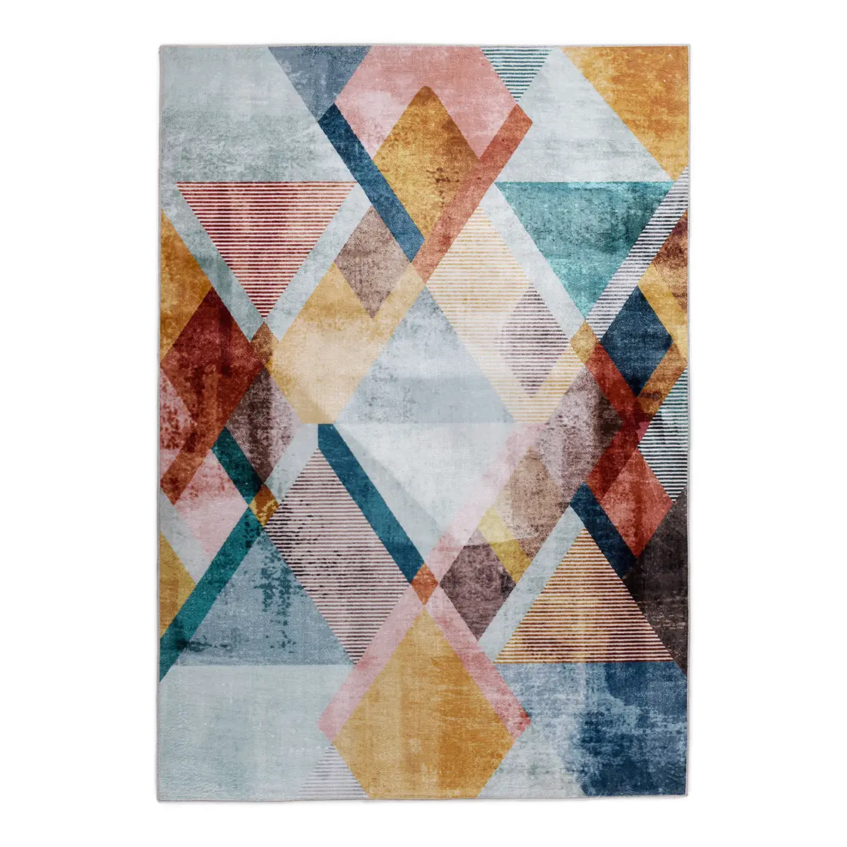 Kurzflorteppich Rachele 088 Multicolor 160 x 230cm | Mehrfarbig
