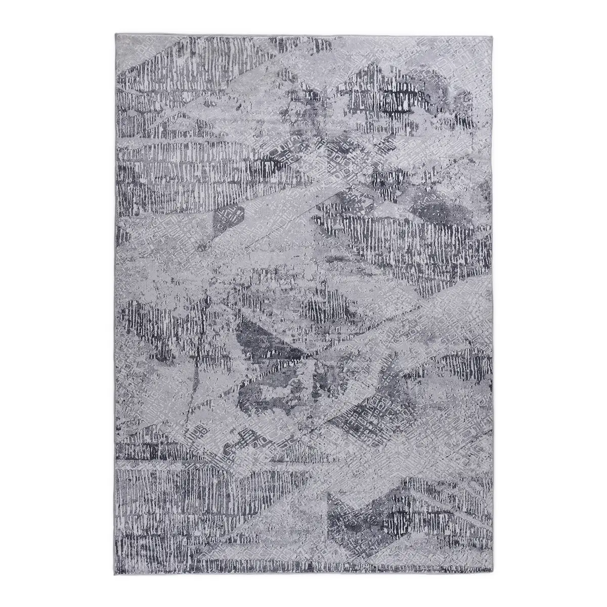 Kurzflorteppich Rachele 087 Grau 190 x 290cm Flachgewebe | Grau