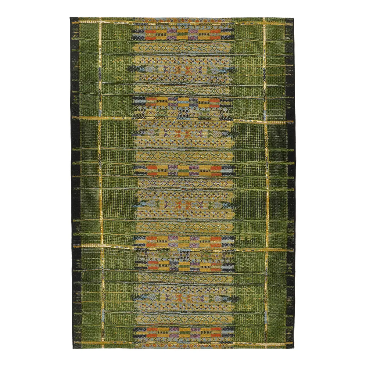 Kurzflorteppich Aurora 038 Grün/Grün 60 x 100cm Mischgewebe