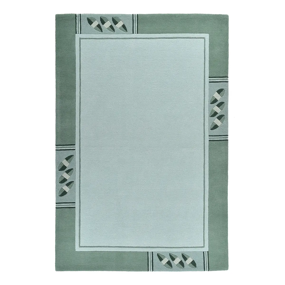 Wollteppich Royal Nepali 3029 Grün/Mint 70 x 140cm Wolle | Grün